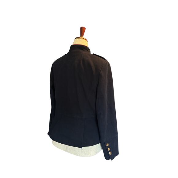 Talbots Navy Military Jacket Gold Buttons Size 14 - Picture 6 of 14